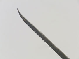 N660舎利作りナイフ反り刃切出(左)